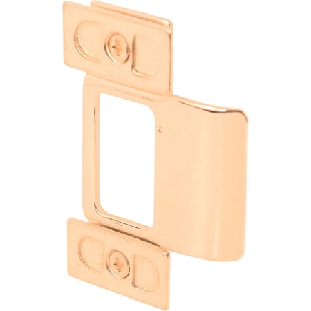 Prime-Line Prime-Line 2.75 in. H X 1.25 in. L Polished Brass Brass Door Strike U 9486